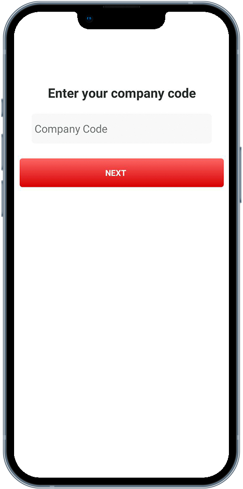Enter your company code
